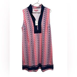 Simply Southern Sleeveless Tunic Dress Scallop Pink Coral Size XXL